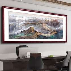 万里长城大会堂同款字画中式客厅装饰画国画沙发背景墙壁画办公室挂画山水画